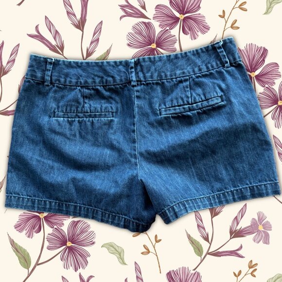 LOFT Shorts Blue Jeans Size 8 - Picture 2 of 4